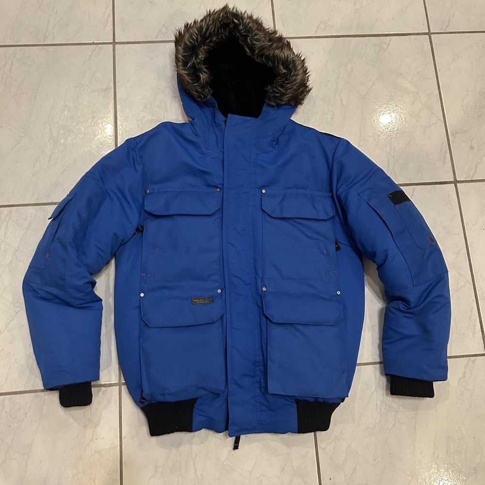 Canada Goose Royal Bomber Puffer with Faux Fur Hood